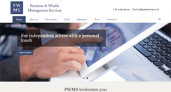Desktop Screenshot of pensionswms.co.uk